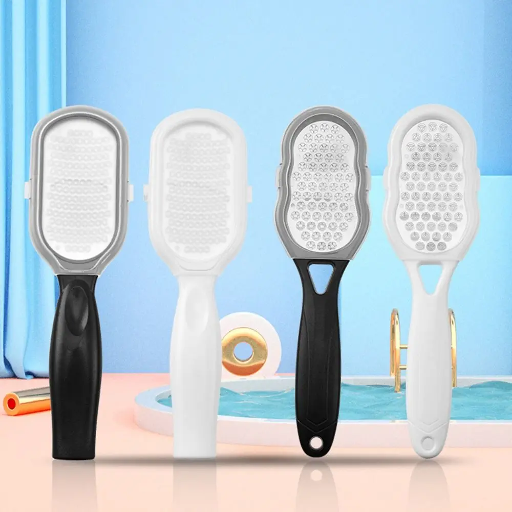 Dead Skin Remove Stainless Steel Foot File Can Store Dandruff Rubbing Feet Foot Trimmer Reusable Exfoliating Foot Care Brush