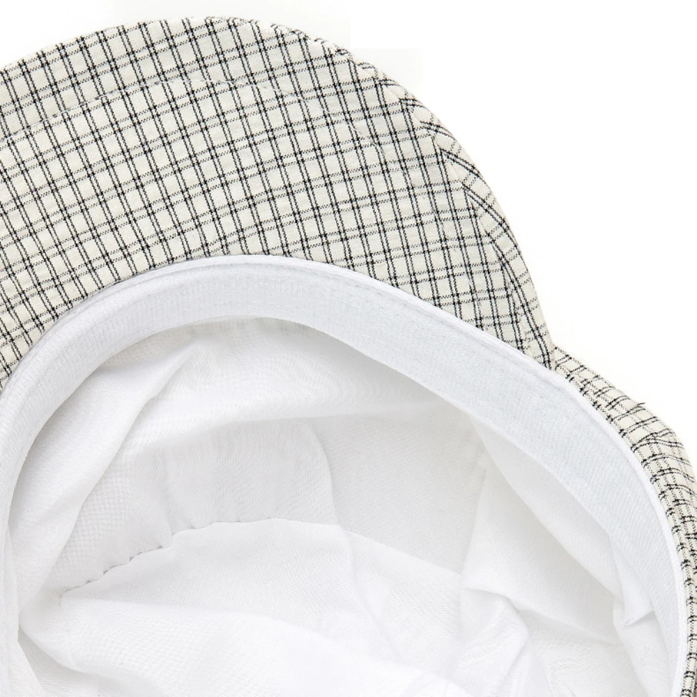 HT5091 Baskenmützen für Herren und Damen 2026 Neue Karierte Baskenmütze Vintage Künstler Maler Achteckige Mütze Herren Damen Frühling Sommer Baskenmützen – Detail 6