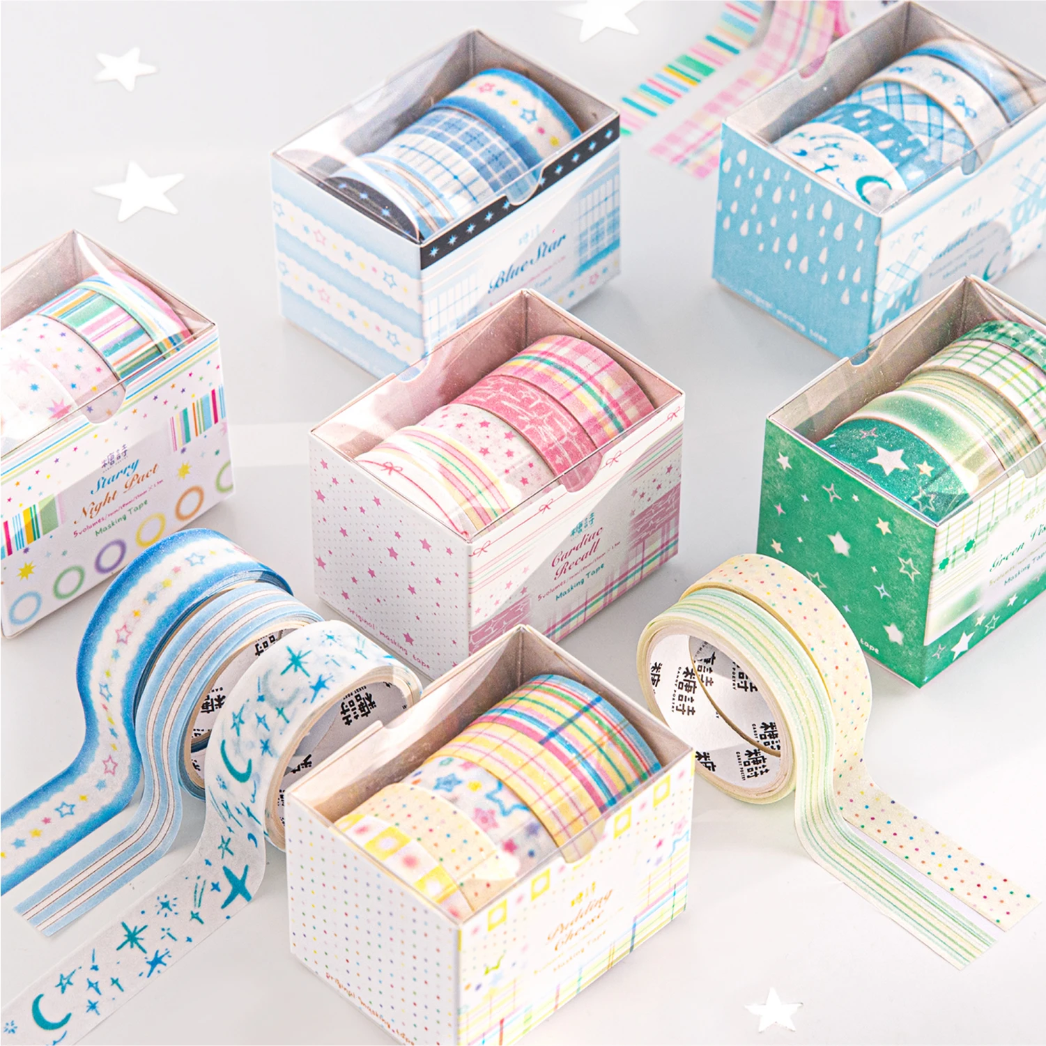

6packs/LOT Roaming on Moon Island Series decorative fresh paper masking washi tape