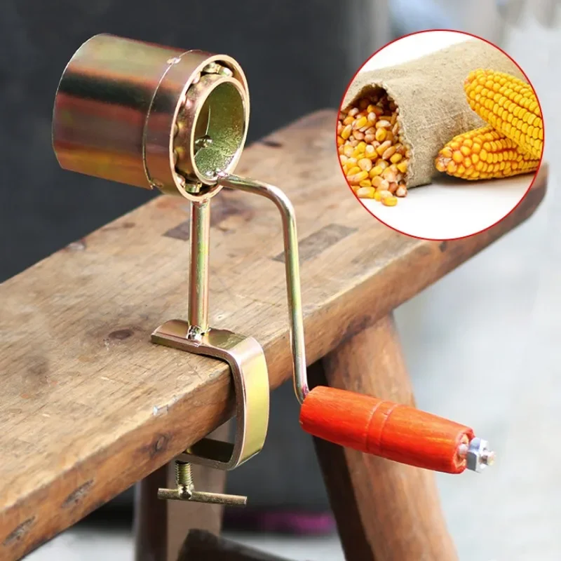 

Creative Manual Corn Threshing Tool Hand Crank Small Stripper Clip Design Sheller Separator for Kitchen Accessory Gadgets