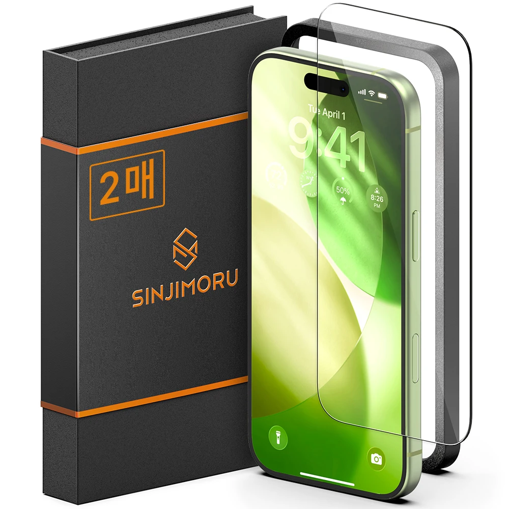 [Shinji Mall] واقي شاشة من الزجاج المقوى لهاتف iPhone 17 Pro 17 Air Mini Plus Pro Max iPhone 16 15 14 13 12 XS Se3 8 7