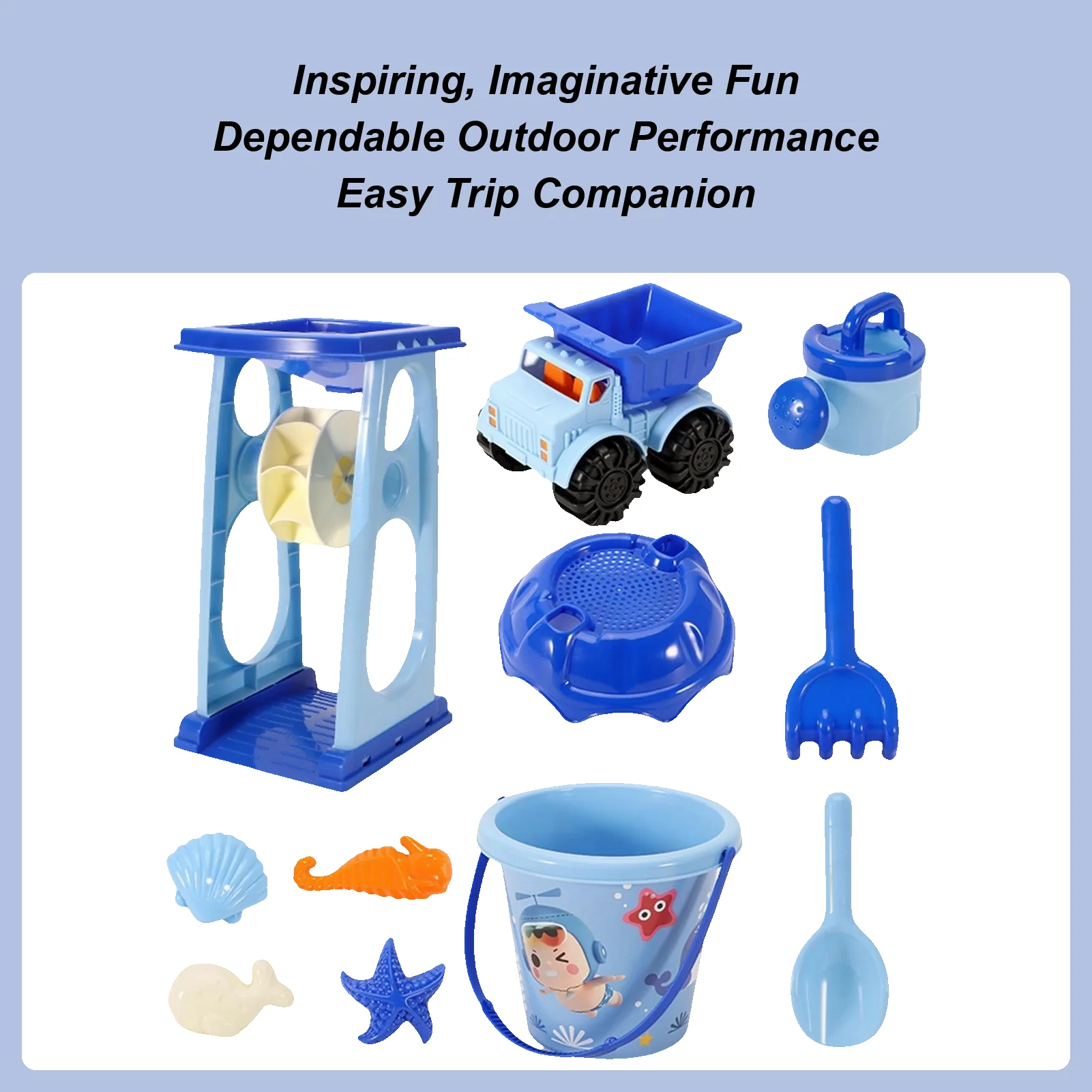

Beach Sand Toys Children Beach Sand Toys With Shovel Castle Building Water Game With Molds For Over Three Years Old Girls Boys