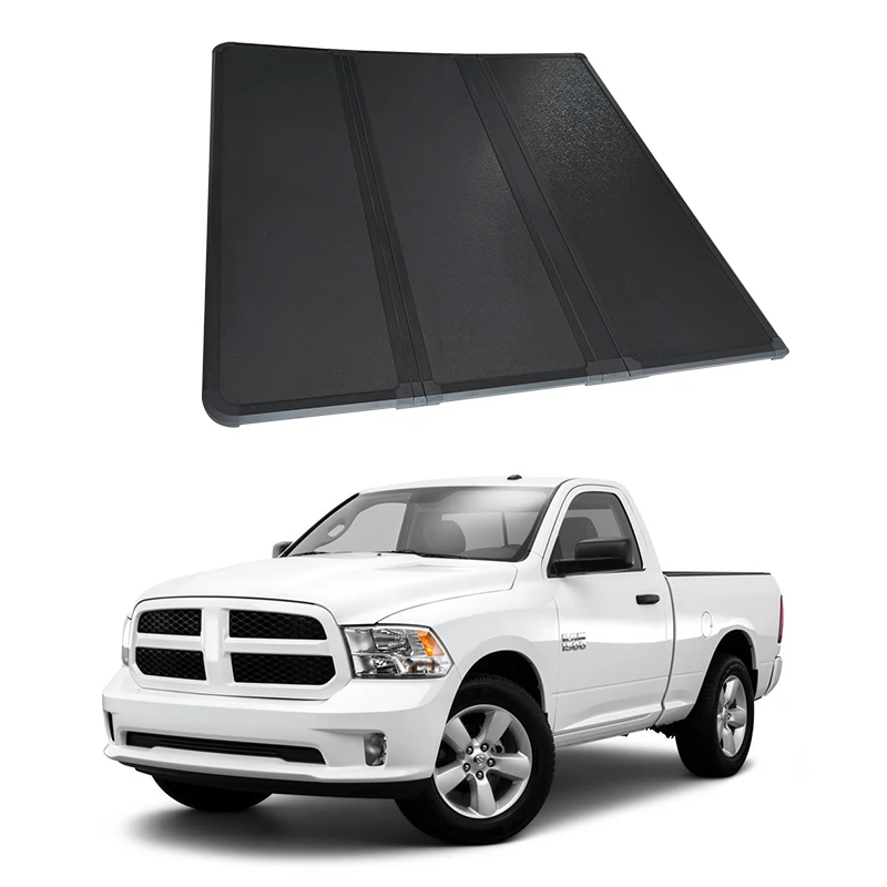 Cheap Price Pick Up Off Road 4X4 Truck Bed Cover Hard Tri Fold Tonneau Cover For Dodge RAM1500 6.4FT