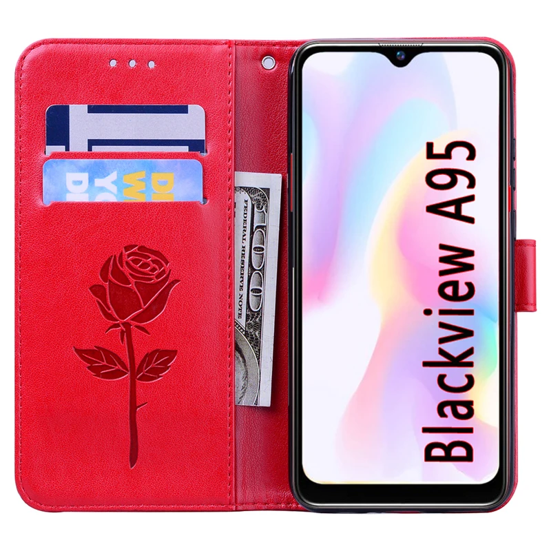 Stand Etui For Blackview A95 Case Flip Leather Wallet Magnetic Card Phone Protective Hoesje Book Cover For Blackview A 95 Case
