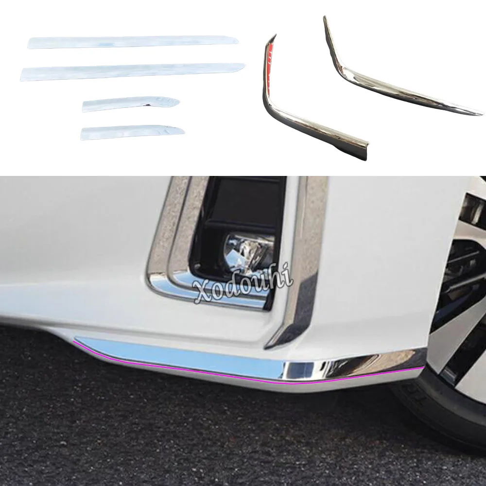 

Car Front Rear Bumper Corner Trim For Toyota Alphard Vellfire 2016 2017 2018 2019 2020 Decoration Eyebrow Exterior Accessories