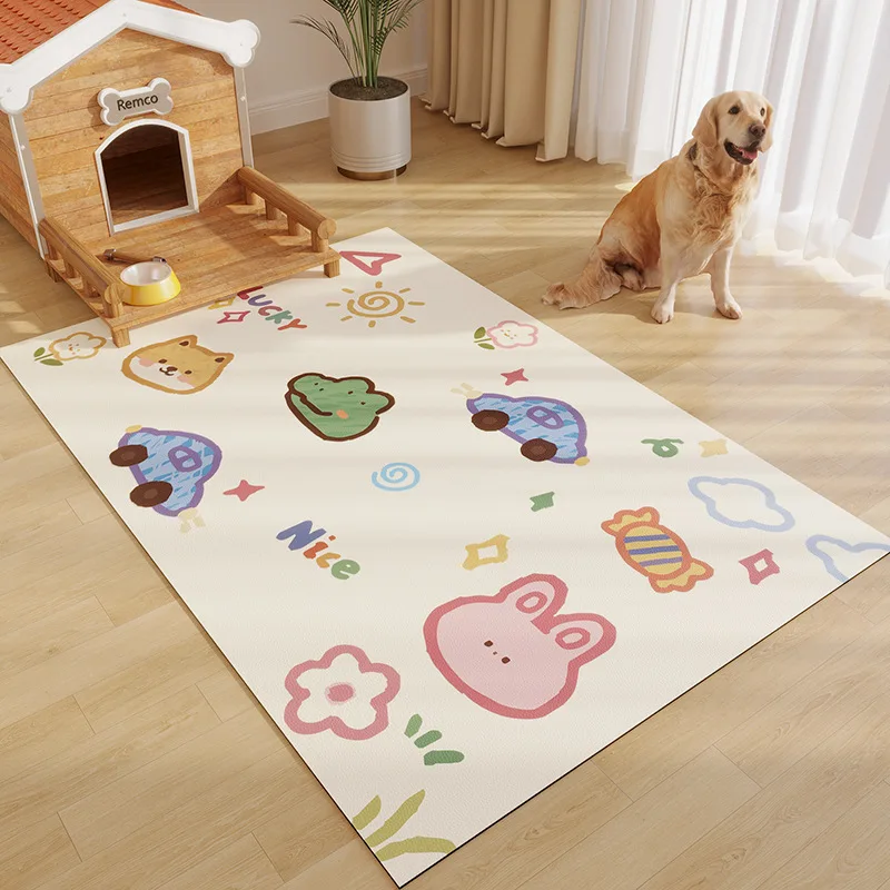 Waterproof Leather Pet Floor Mat, Special Anti Bite Carpet, Dog Cage, Cat Care Carpet, Can Be Wiped and Washed, Free