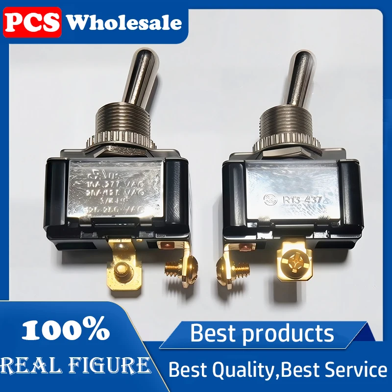 R13-437 push-button switch SPST 2-pin 2 positions 10A 277V 20A 125V rotating push-button switch UL certified