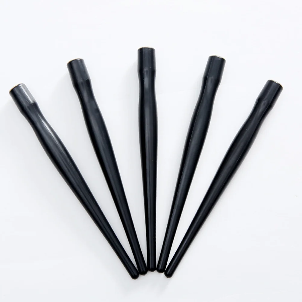 20 Pcs Gift Comic Pen Holder Plastic Point Accessories Drawing Supply Black Writing Supplies Dip Painting Holders