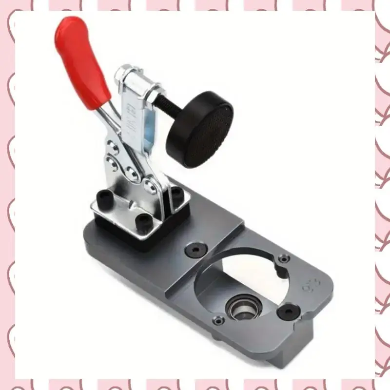 

HHTL 35Mm Hinge Boring Jig Kit Concealed Hinge Drilling Guide Jig - Aluminum Alloy Hinge Hole Opener Template Puncher Locator