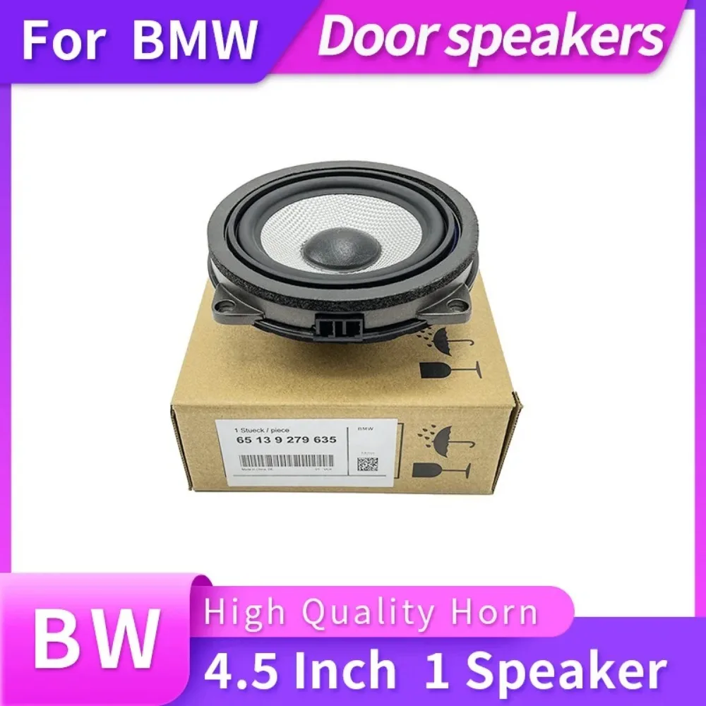 4.5 Inch Midrange Speaker BW Audio Upgrade For BMW F10 F11 F30 F32 F34 F01 F02 E90 E60 3 5 7 Series Car Dashboard 65139279635