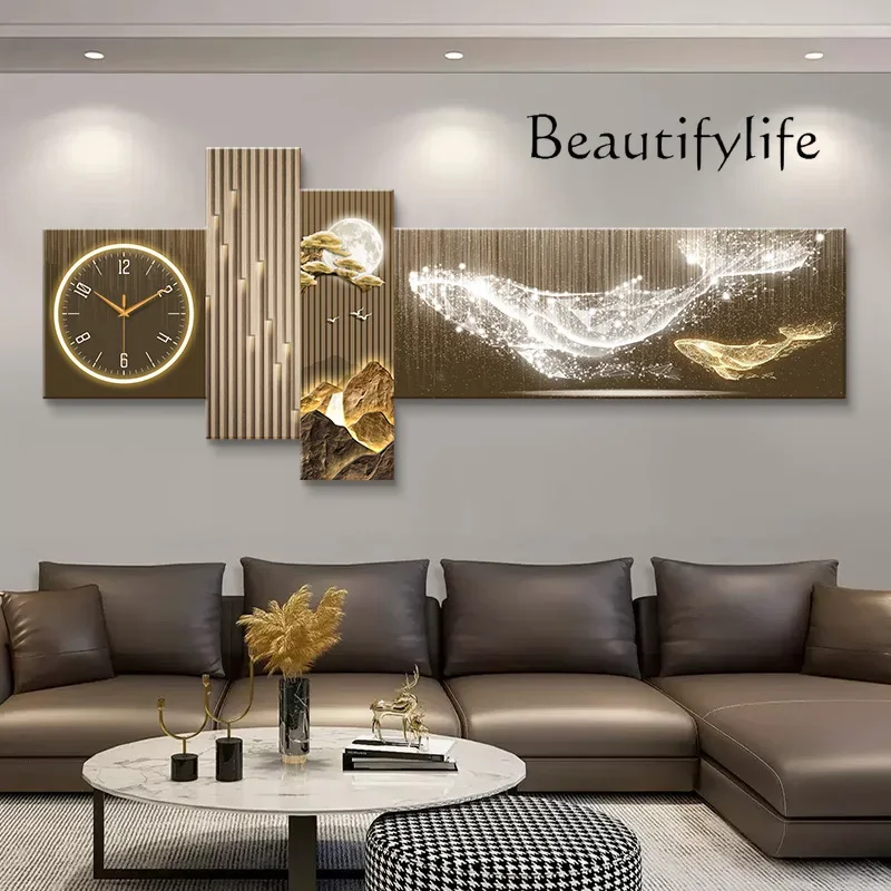 BJ R Nordic Restaurant Wall Clocks Luxury Living Room Art Mural Modern Wall Watch Modern Silent Relogio De Parede Home Decoratio