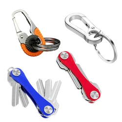 Smart Portable Key Clip and Key Organizer Keychain Simple Multicolor Business Key Ring for Men Women Car Holder Pendant Gifts