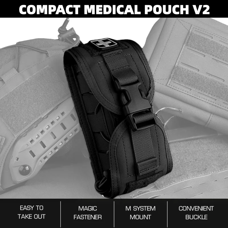 

Rapid-Response First Aid Pouch V2 | Compact MOLLE First Aid Kit | For Wilderness Exploration Accessories