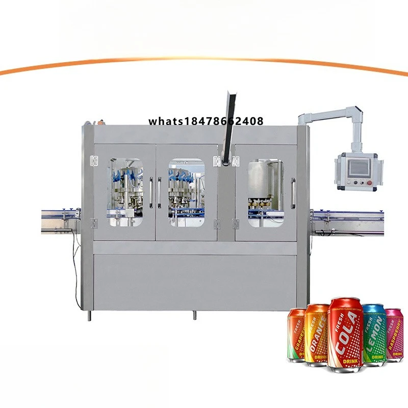 Industrial Equipment 3000BPH Automatic 2-in-1 Aluminum Tin Can Filling Sealing Machines