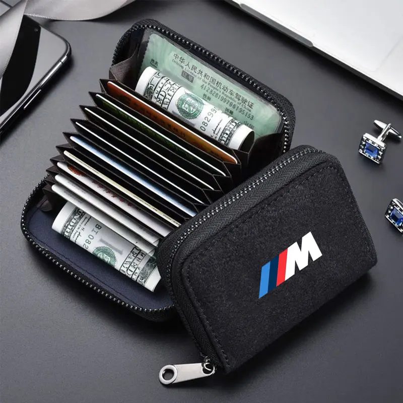 Car Driving Documents ID Card Holder Purse Wallet Case For BMW M Power X1 e84 X3 f25 X5 e53 x6 e71 ix3 i3 320i 330d M4 1 3 5