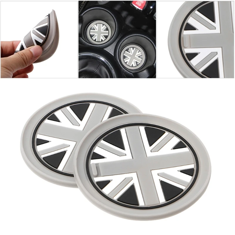 7.7mm Silica Gel Car Cup Pad Mat For Mini for Cooper 2011 2012 2013 R