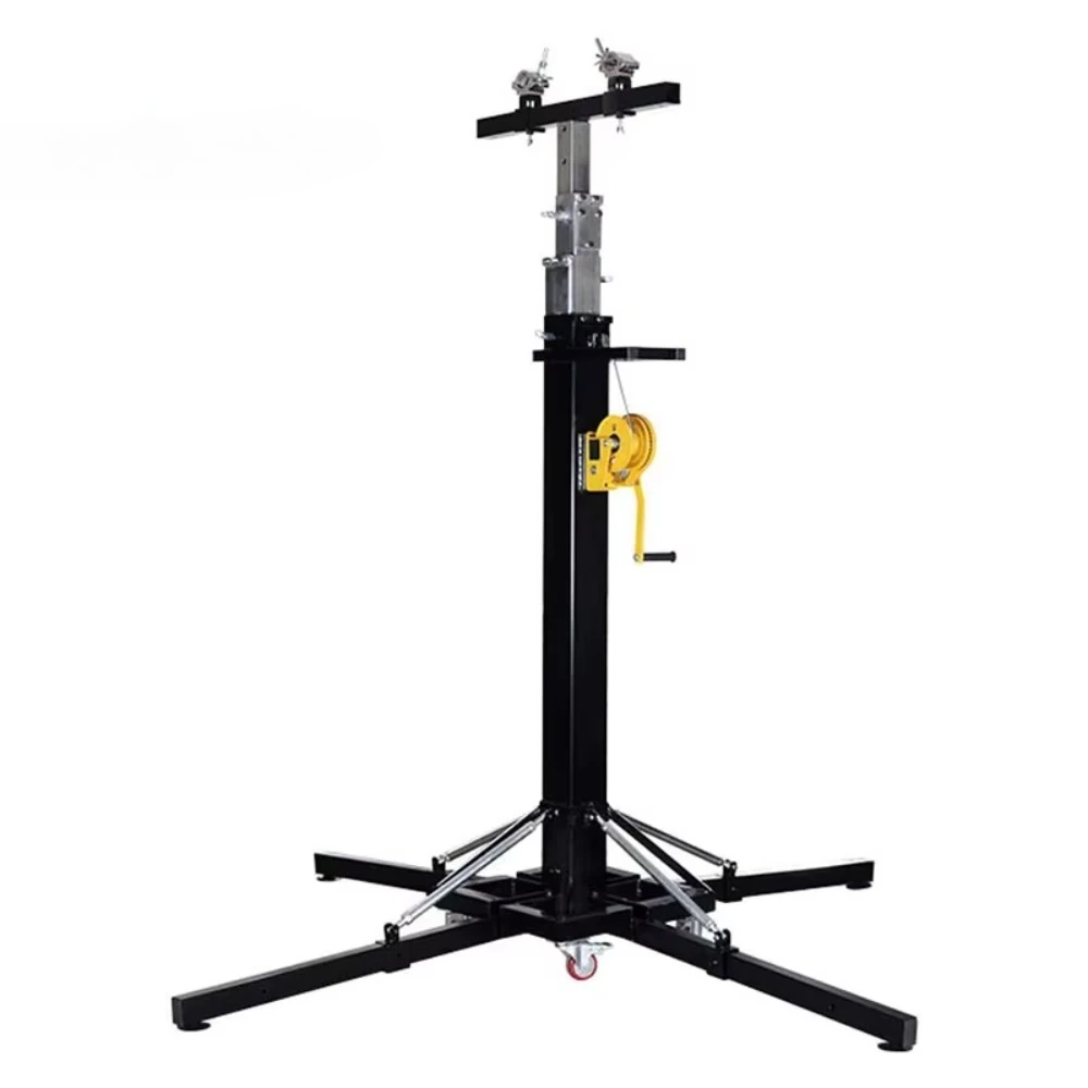 Heavy-duty 6-meter folding stage lighting stand - Heavy-duty hand-cranked support