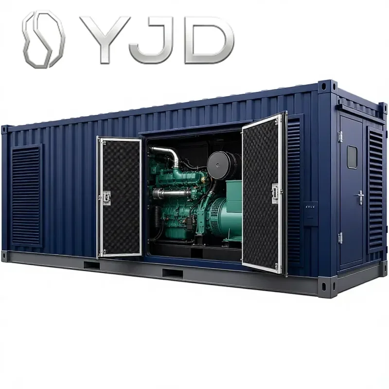 For Three Phase 50kW Rainproof Heavy Container Type Silent Generator Set DC Start for Industrial Power Plant