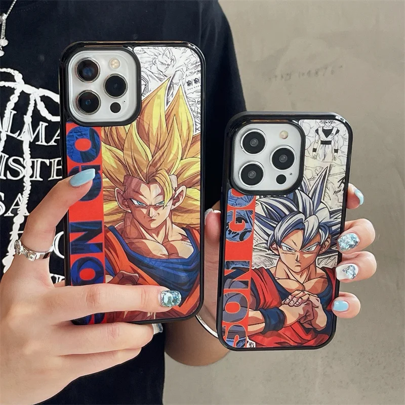 Dragon Ball Magnetic Case For iPhone 16 15 14 13 12 11 Pro Max Luxury Ultra Magsafe Cover Shockproof PC+TPU Shell Silicone Cases