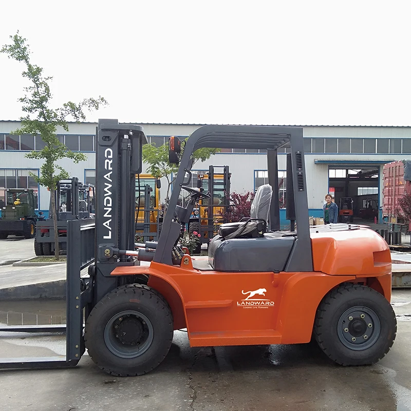 

Warehouse Stacking Forklift China 4 Wheel Drive Counterbalanced Forklift Hot Sale 4 Ton Hydraulic Diesel Forklift EPA Customized