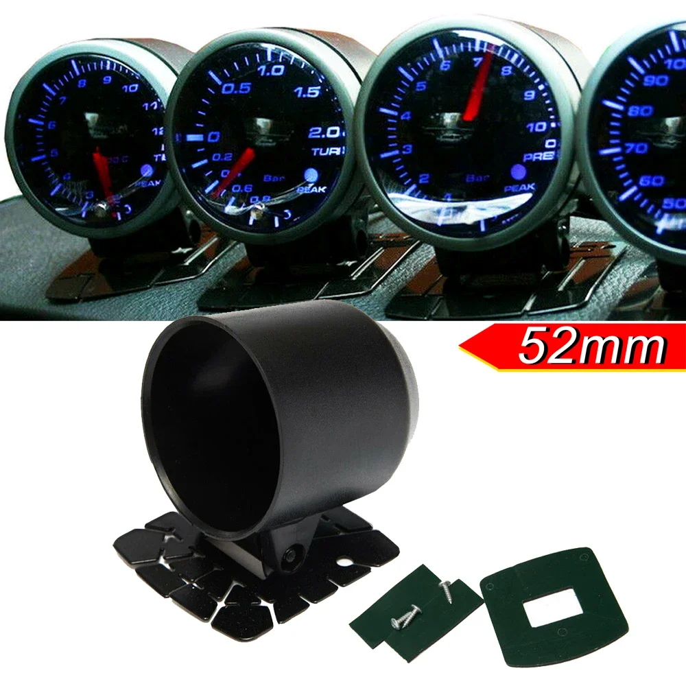 Universal Black Plastic ABS Gauge Pod Swivel Mount Holder Fit For Car Boat Meter Gauge Body Accessories 52mm (2