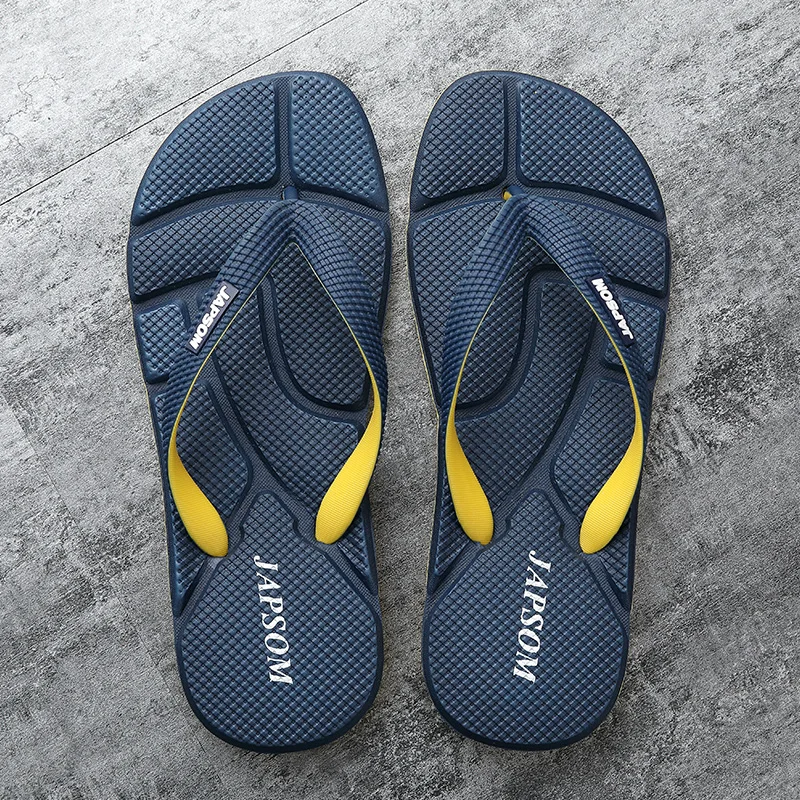 

Fashion Blue Massage Slippers Men Flip Flops Sale Big Size 49 50 Casual Slides Men Non Slip Beach Slippers for Men