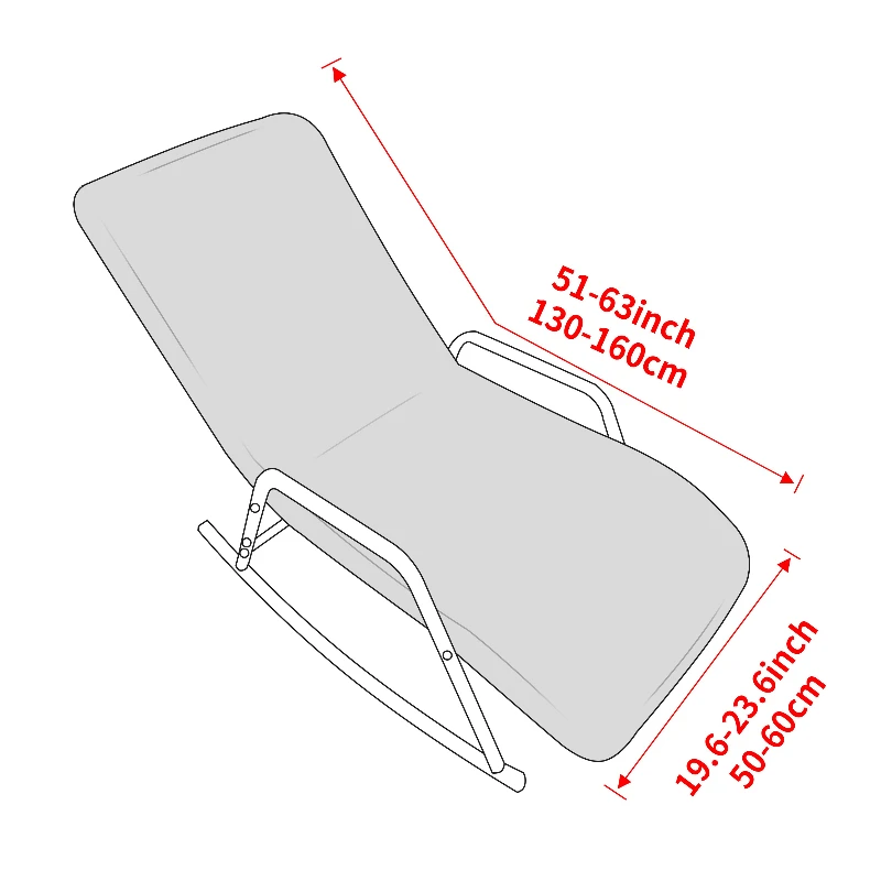 1PC All-inclusive Rocking Chair Covers Elastic Nordic Style Lounge Seat Cover Durable Folding Bed Recliner Chairs Cover Decor