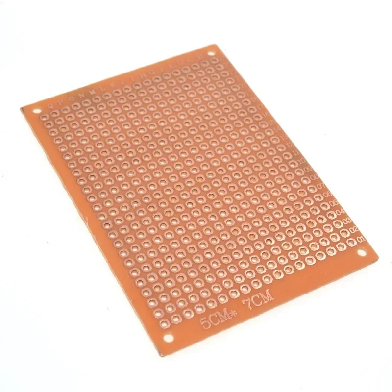 10ชิ้น5*7 PCB 5x7 PCB 5cm 7cm DIY ต้นแบบกระดาษ PCB สากลบอร์ดสีเหลือง