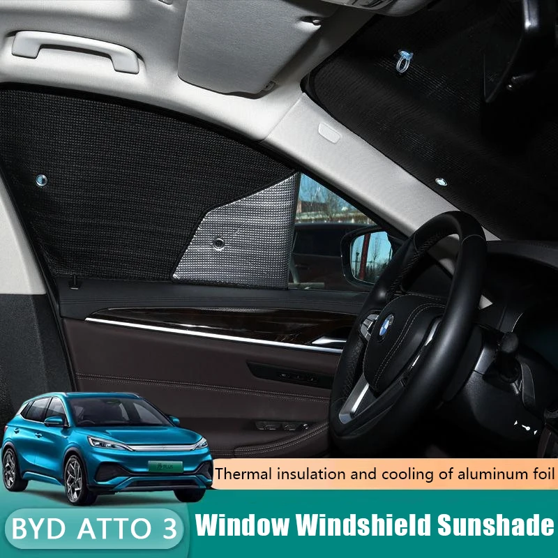 

Car Window Windshield Sunshade for BYD Atto 3 Yuan Plus 2022 2023 UV Protection Shading Sunscreen Heat Insulation Auto Sun Viso