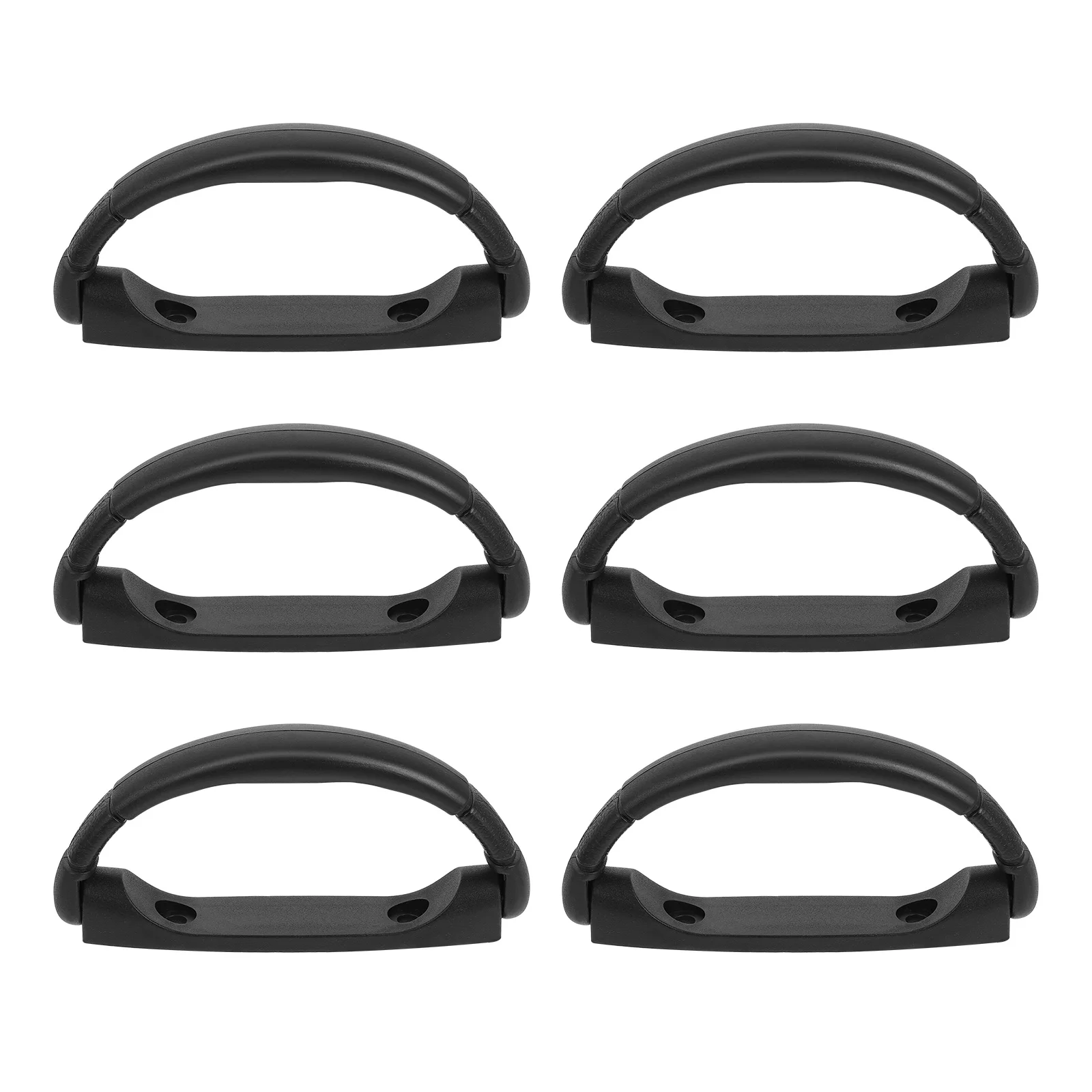 

6pcs Speaker Handle Black Plastic Outdoor Indoor Subwoofer Cabinet Travel Smooth Sturdy Fits Safe Easy Quality