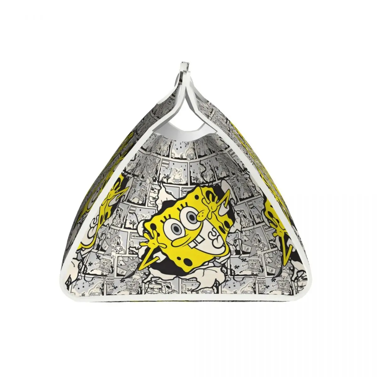 Custom SpongeBobed Facial Tissue Box Cover Rectangular Cute Cartoon PU Leather Tissue Box Holder for Car Toilet