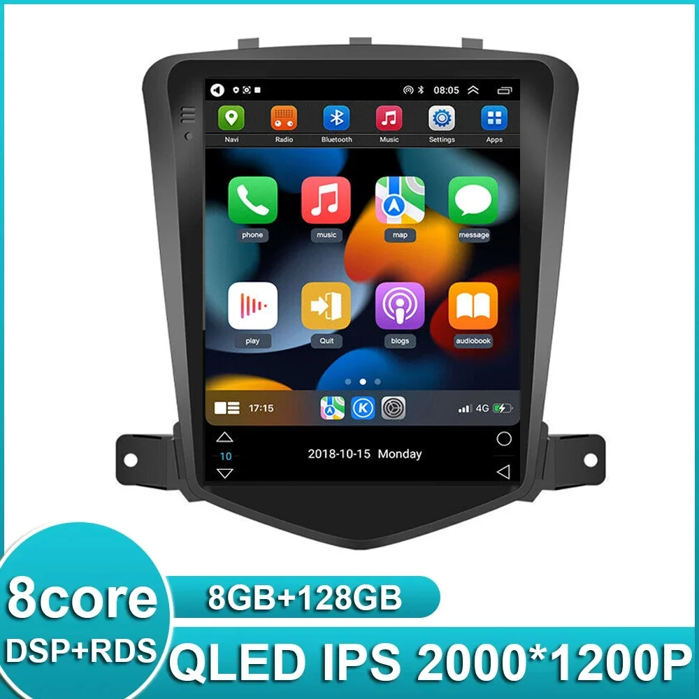 

Vertical screen Android 13 Car Radio for Chevrolet Cruze J300 2008-2012 Multimedia Player GPS 2din Carplay Auto Stereo DVD DSP