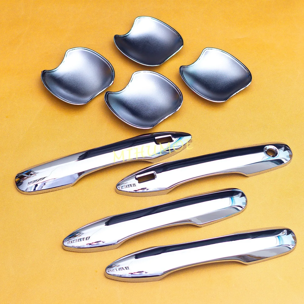 

For Toyota Yaris Cross 2021-2026 Chrome Door Handle Strip Cover + Bowl Cup Surrounds Trims Accessories w/ Keyless 2025 2024 202