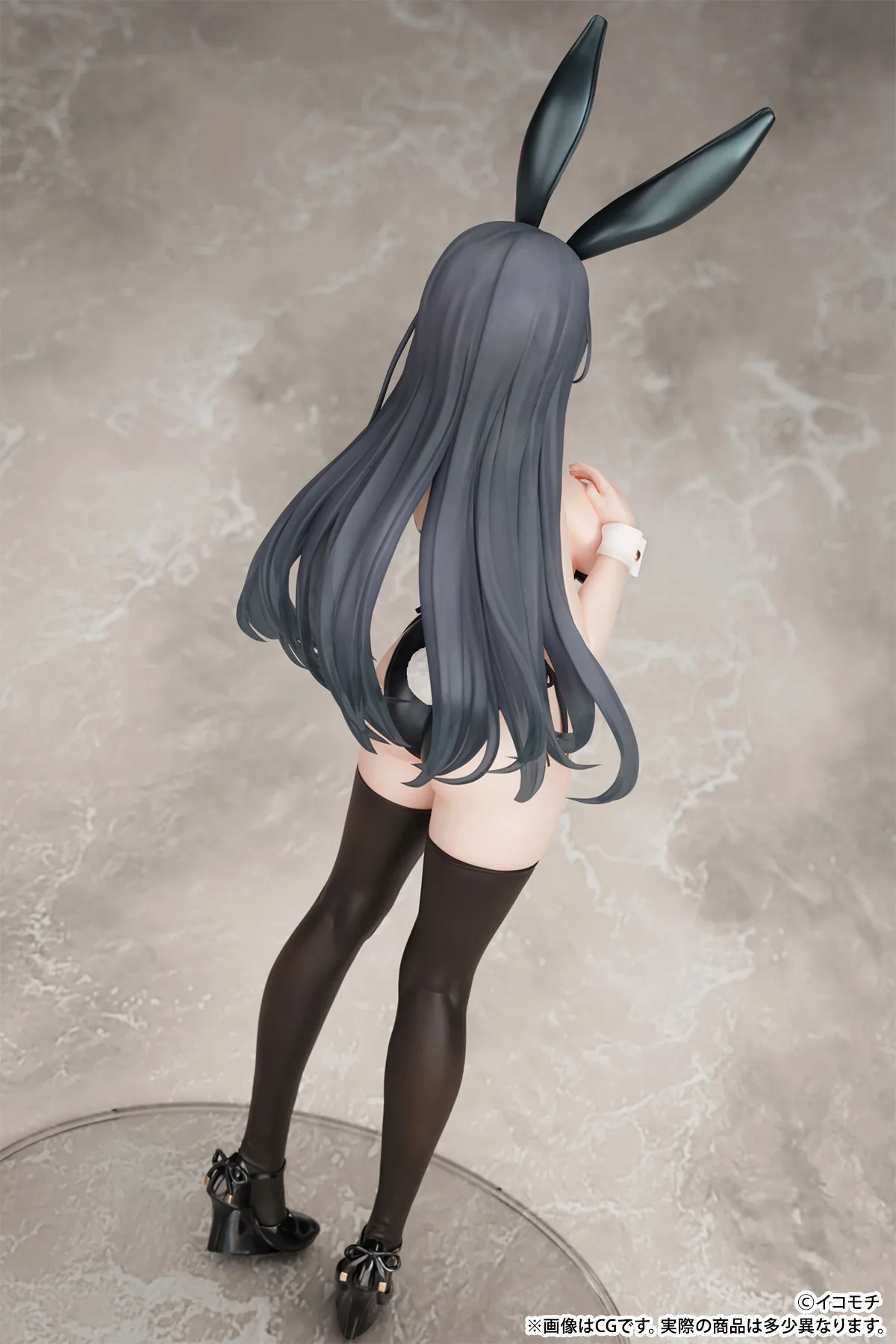 25CM B'full Kuro Bunny Kouhai-chan 1/7 Mask Ver Sexy Girl Anime Action Figures PVC Hentai Collection Doll Model Toys Figurka