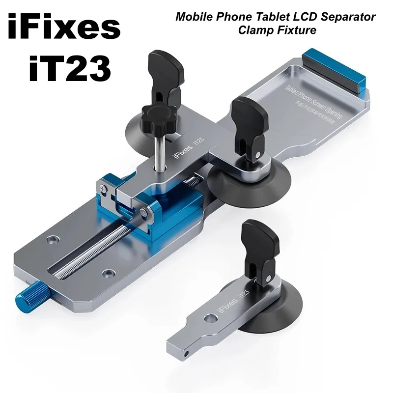 iFixes Double Suction Cup LCD Screen Separator Fixture Portable Adjustable Tablet Phone Rear Cover Glass Removal Clamp Tool