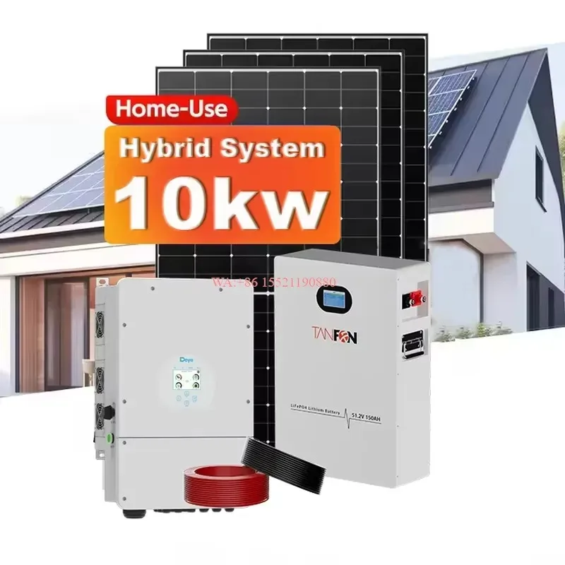 WMWMNU Complete 5kw 10kw 15kw On Grid Hybrid Solar Power System Kit Full Set for Home Panels with Battery and Inverter 20 Kwh