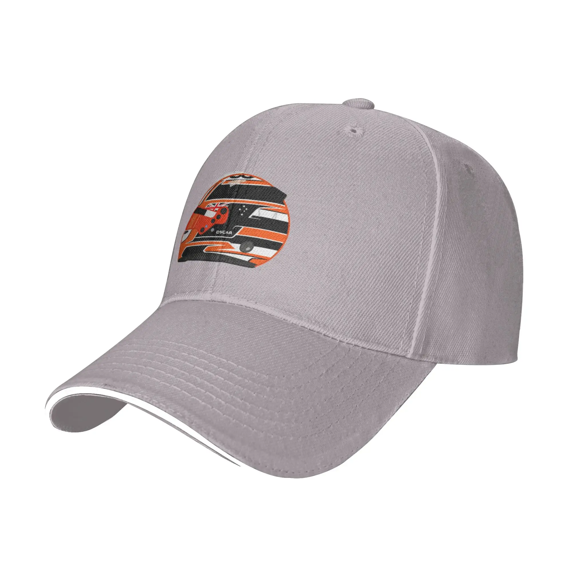 Fashion Oscar Piastri 2025 Monaco Helmet  Curved Brim Baseball Cap Simple Versatile Visor