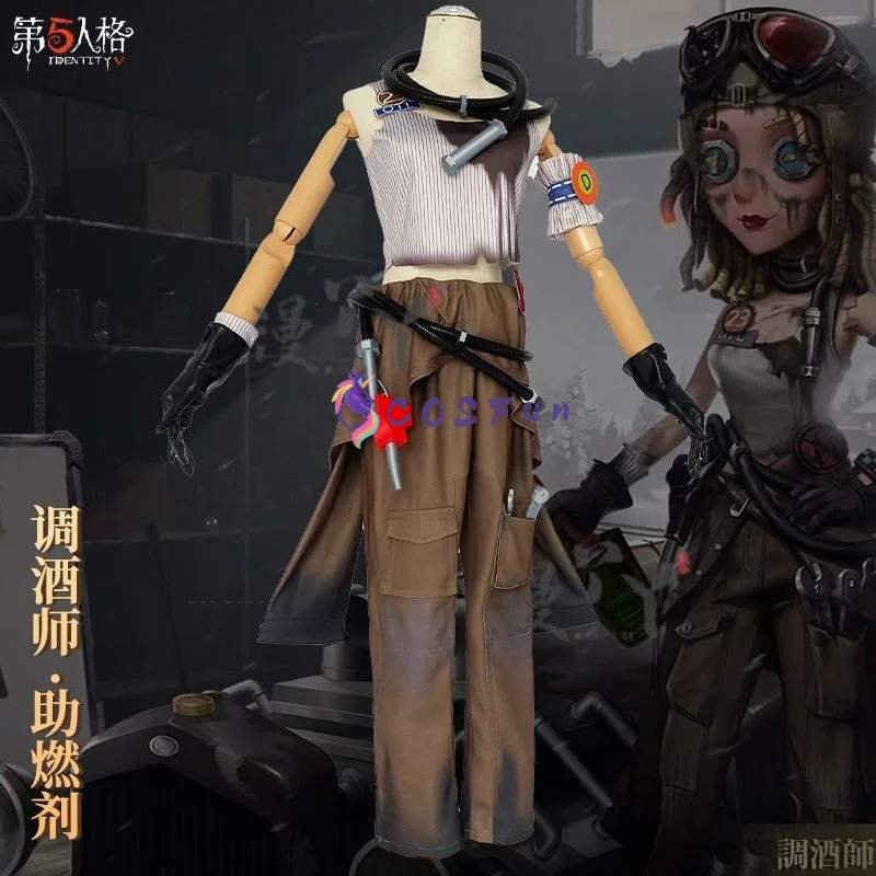 

Mixologist Cosplay IdentityⅤ Costume Cos Demi Bourbon Game Anime Suits Party Role Play Outfits Halloween Uniform COSFun