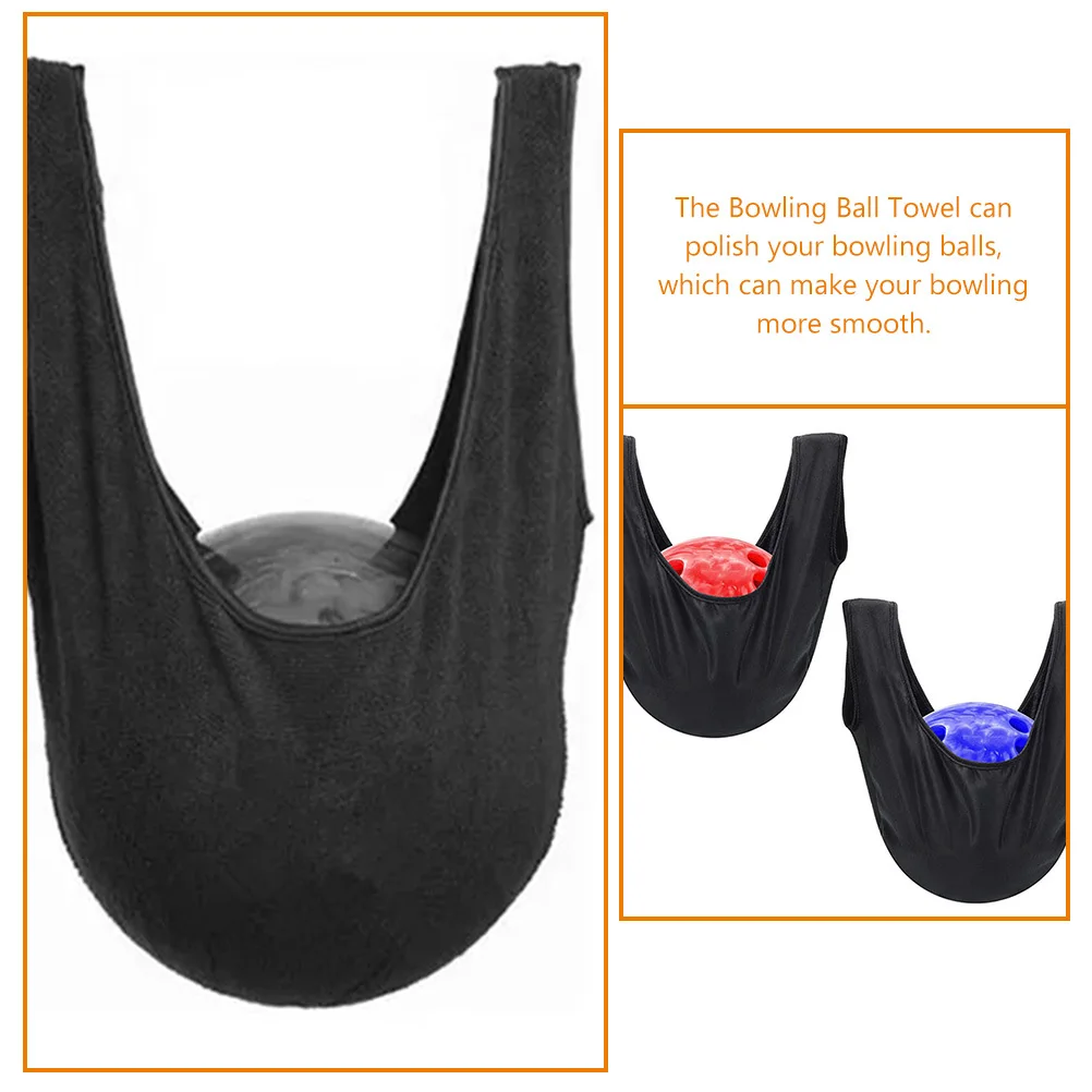 

2Pcs Bowling Ball Microfiber Professional Polishing Pad Portable Lightweight Bowling Accessory Convenient Ball