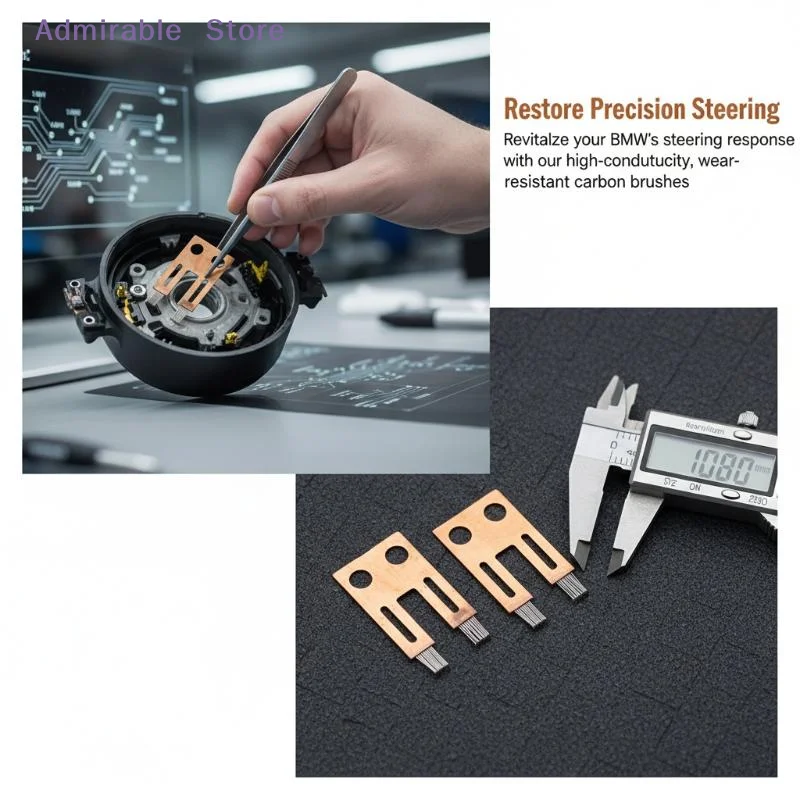 [W] Steering Column Switch Angle Sensor Contact Brush 2Pcs Fit for E66 730 530 7 Series Premium Accessory for Maintenance