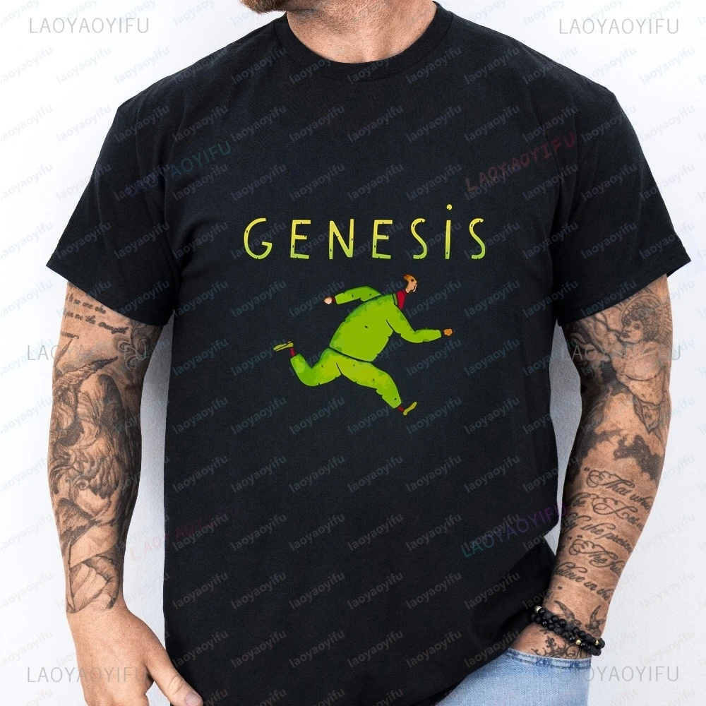 Streetwear Genesis Band Rock Band Trend Shibuya Short-sleeved Men's and Women's Universal Shirt Pattern T-shirt