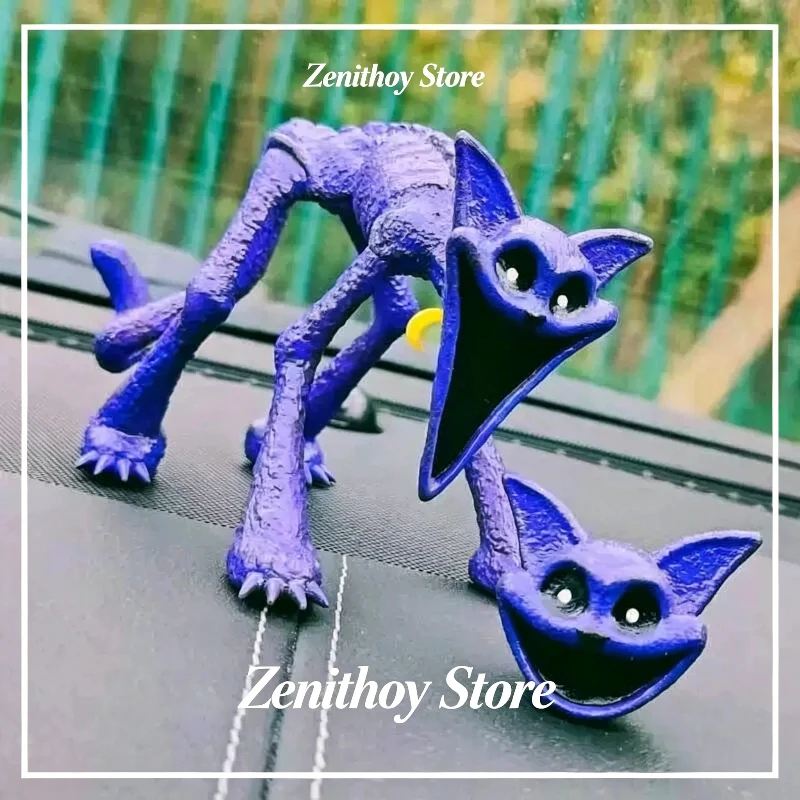 Figura de Smiling Critters CatNap Poppy Time, Estatua de Criatura Aterradora de Doble Cabeza, Modelo de Juego de Terror, Juguete, Adorno para Coche, Decoración de Escritorio, Regalo
