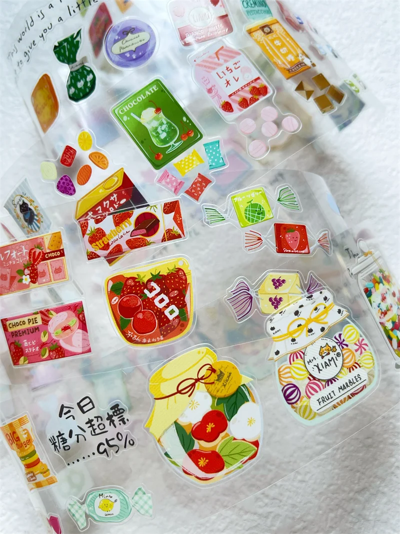 1 Loop Xiami Studio Sweet Candy Fairy Tale House Die Cut PET Washi Tapes DIY Decor Card Making Scrapbooking Planner Sticker