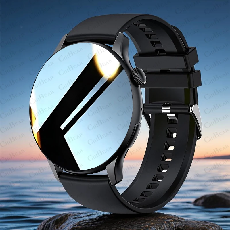 

ChiBear Смарт-часы 466*466 AMOLED-экран всегда отображает время NFC Bluetooth вызов модные IP68 водонепроницаемые спортивные мужские умные часы