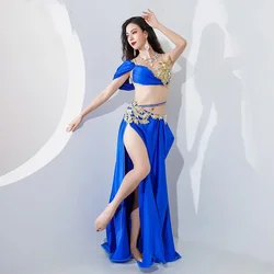 Women Girls Egyptian Belly Dance Costume Set Popsong Performance Oriental Dance Outfit Group Competition Costume Hot