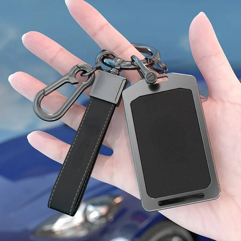 For BMW New 5 7 Series X5 X7 G60 G61 G68 Zinc Alloy Leather Car NFC Digital Card Key Car Accessories