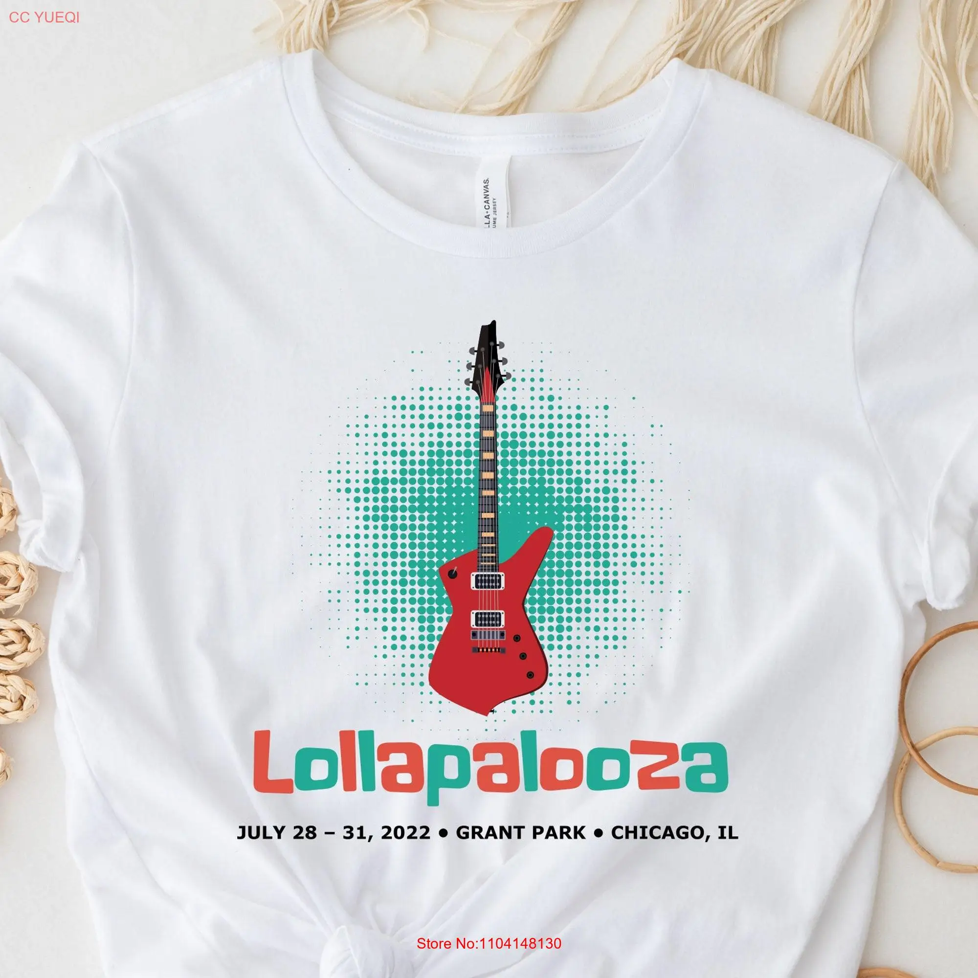 LOLLAPALOOZA T Shirt 2022 Music Festival Grant Park Vintage long or short sleeves