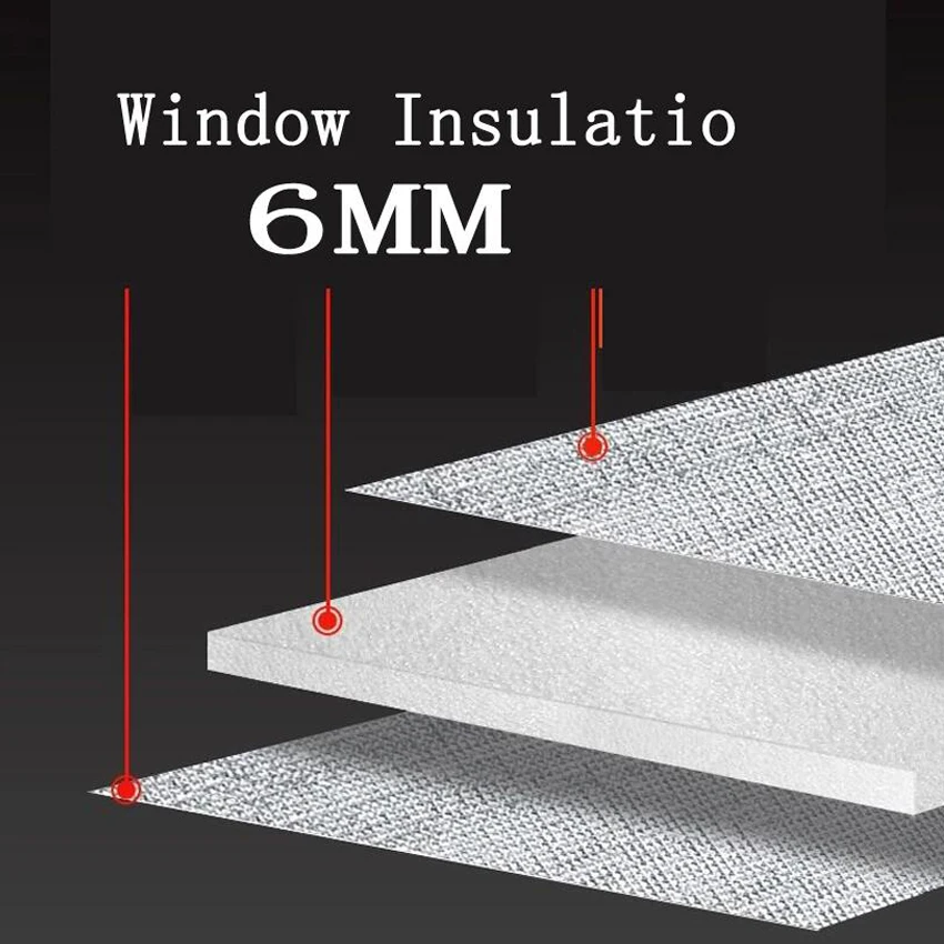 Verdicken Fenster Glas Schattierung Film Sonne Schatten Protector Pad Zimmer Büro Isolierung Film Anti UV Sonnenschirm Aluminium Folie