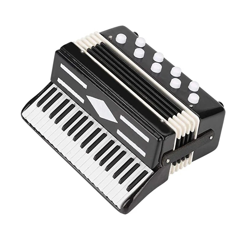 Miniature Accordion Mini Musical Instrument Accordion Exquisite Musical Instruments Holiday Decoration Music Gifts