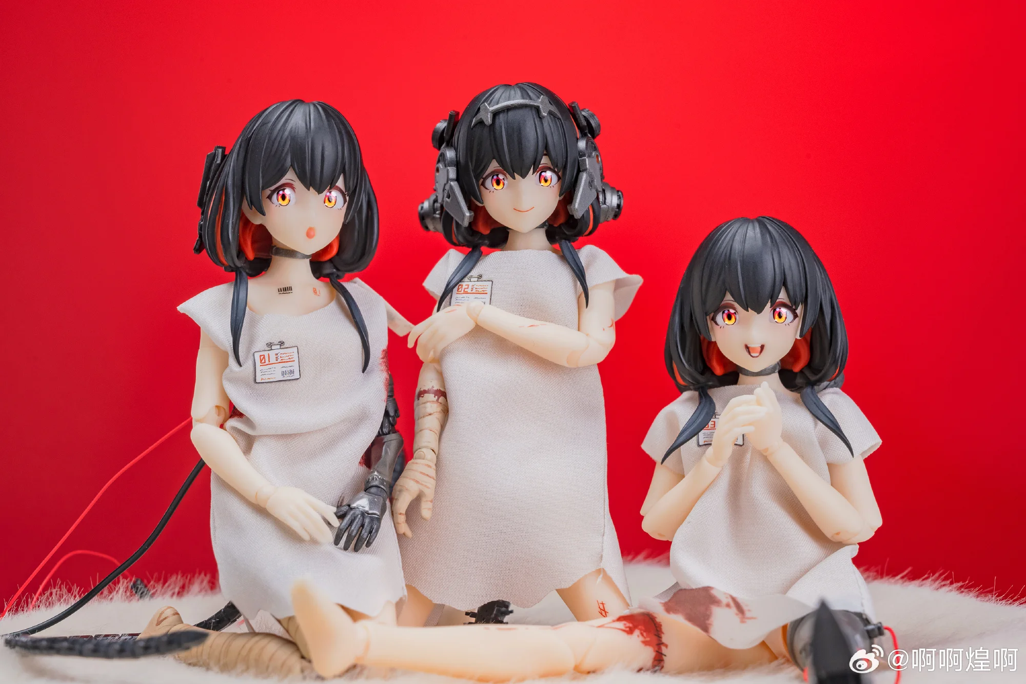 【IN STOCK NOW】Original SNAIL SHELL 1/12 Three Wise Monkeys BU WEN BU JIAN BU YAN 010203 Mobile Suit Girl PVC Action Figure